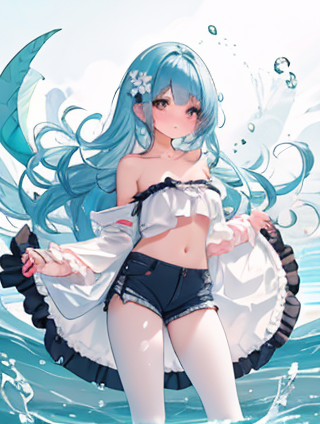 【标题】：黑色打底衫的夏日风情——打造清新自然的女性夏装搭配指南